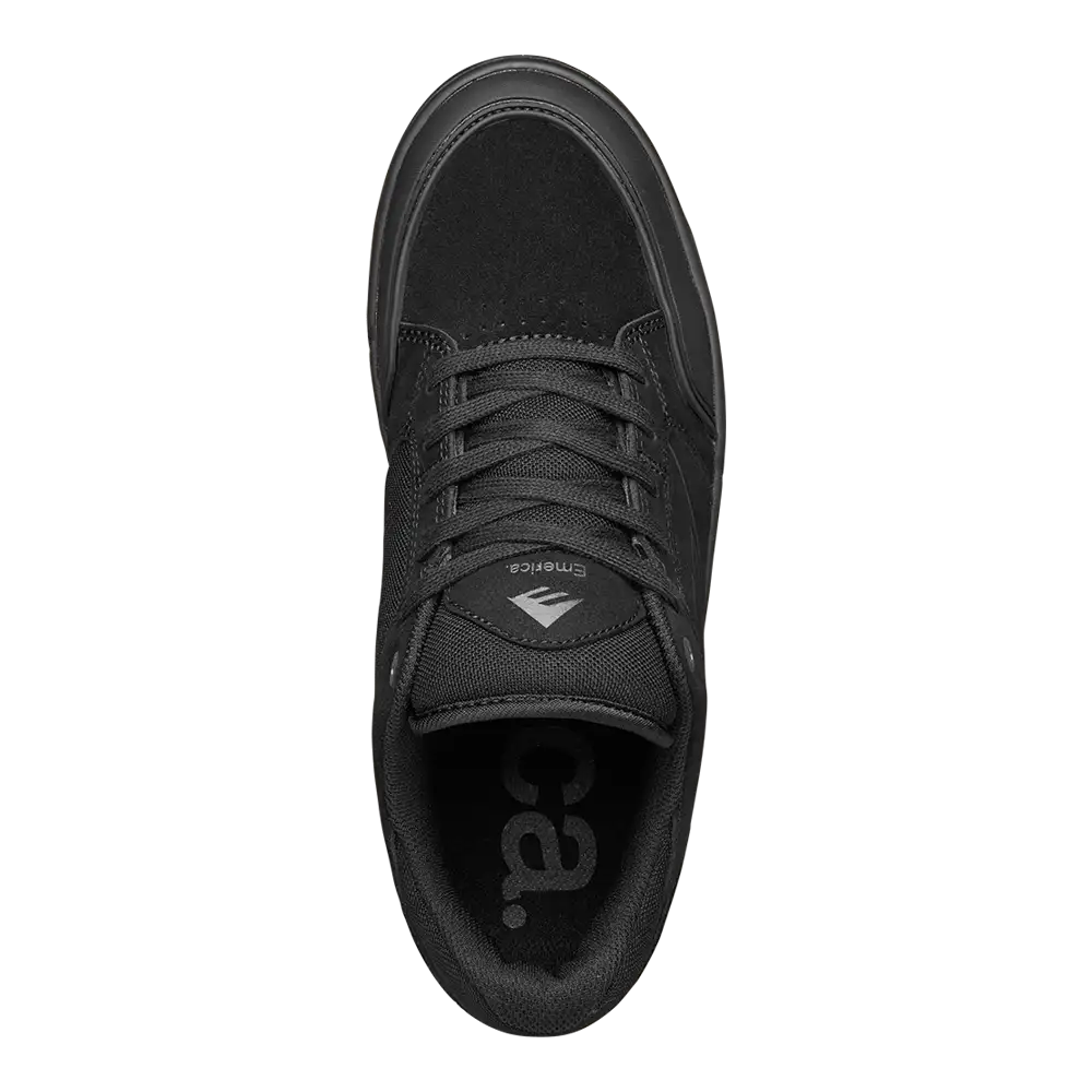 Heritic Low - Top Black/Gum Skate Shoe | Emerica Low-Top Shoe Emerica Skate Durable Skateboarding Skater Shoes