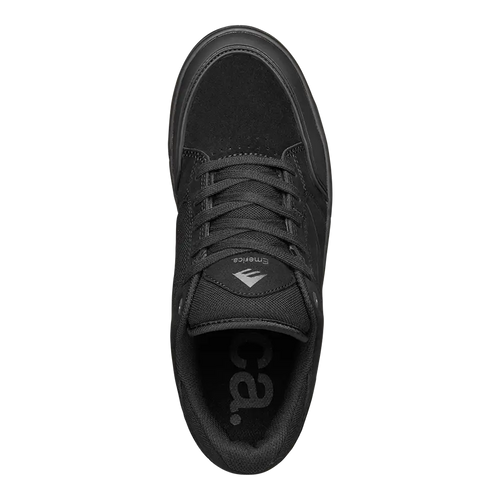 Heritic Low - Top Black/Gum Skate Shoe | Emerica Low-Top Shoe Emerica Skate Durable Skateboarding Skater Shoes