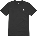 Emerica Justified Triangle Tee in Black featuring bold screenprinted chest artwork for street skaters.