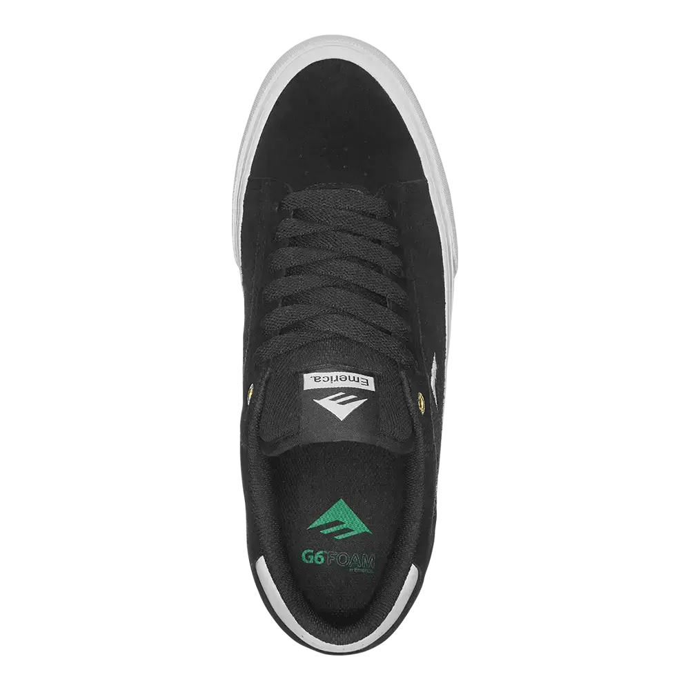 Moca Black - Cassic Men's Skate Shoes | Emerica CA Low-Top Shoe Emerica Skate Durable Skateboarding Skater Shoes