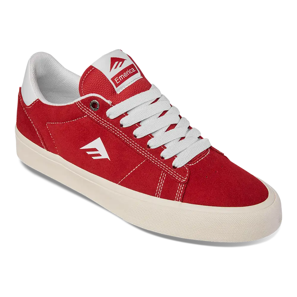 Moca - Red Classic Men's Skateboarding Shoes | Emerica CA Low-Top Shoe Emerica Skate Durable Skateboarding Skater Shoes