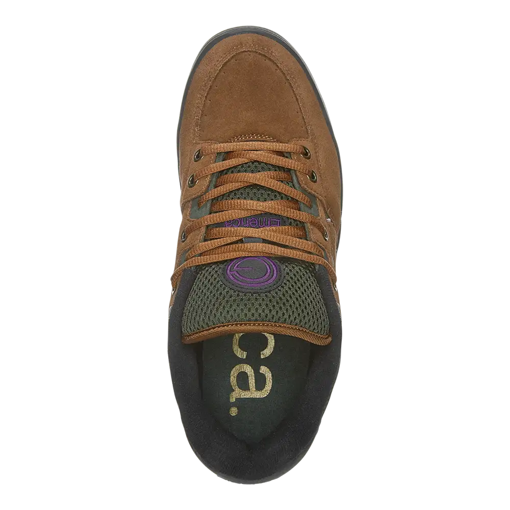 OG-1 Skate Shoe Low - Top Brown/Green | Emerica Low-Top Shoe Emerica Skate Durable Skateboarding Skater Shoes
