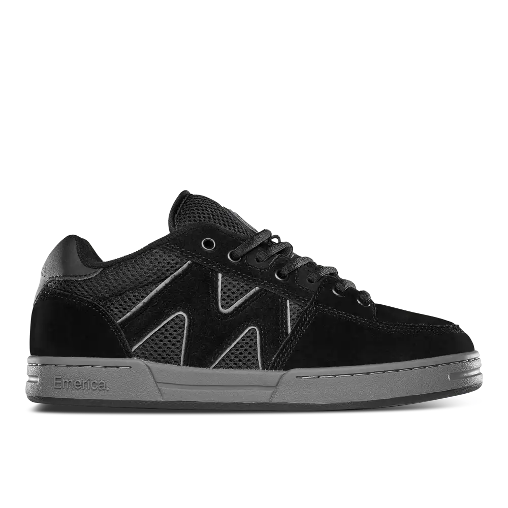 OG-1 Skate Shoe Low - Top Shoe Black/Grey | Emerica Low-Top Shoe Emerica Skate Durable Skateboarding Skater Shoes