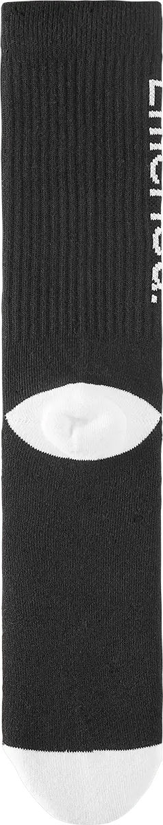 Pure Crew Sock - Black/White Skate Socks | Emerica CA Crew Sock Emerica BLACK/WHITE / OS Skate Durable Skateboarding Skater Shoes 6140001181.976.OS.1ST 7630961810436