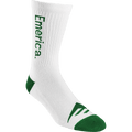Pure Crew Sock - White/Green Skate Socks | Emerica CA Emerica WHITE/GREEN / ONE SIZE Skate Durable Skateboarding Skater Shoes 6140001181.167.OS.1ST 194691401410