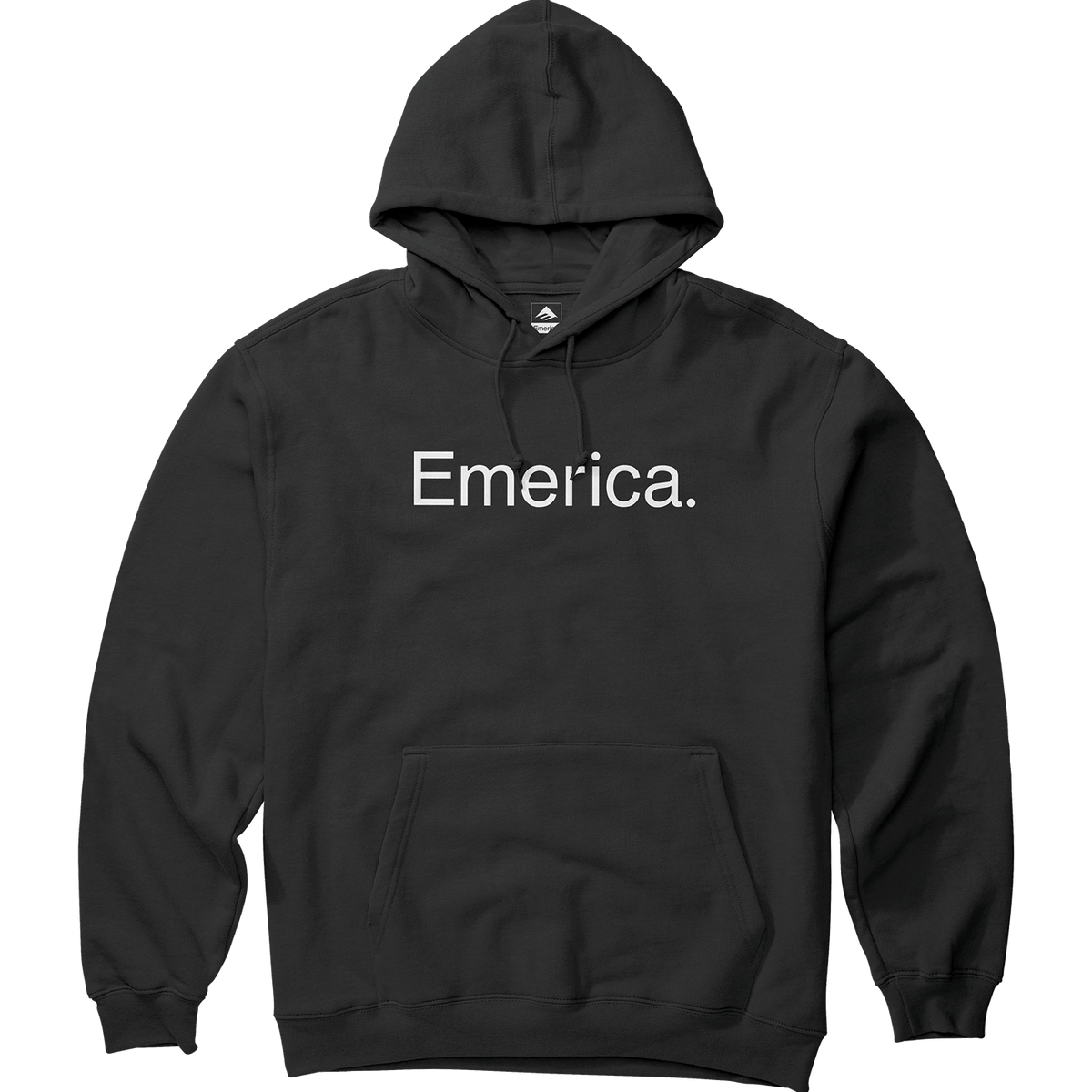 Pure Logo Pullover - Black Skate Hoodie | Emerica CA Screen Hooded Fleece Emerica Skate Durable Skateboarding Skater Shoes