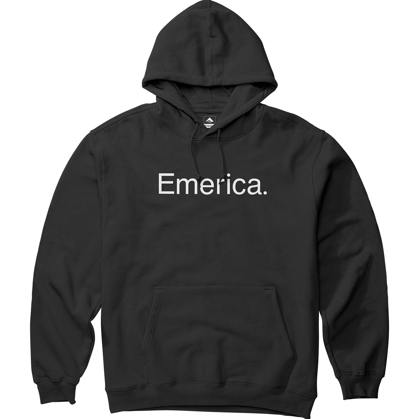 Pure Logo Pullover - Black Skate Hoodie | Emerica CA Screen Hooded Fleece Emerica Skate Durable Skateboarding Skater Shoes