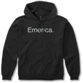 Pure Logo Pullover - Black Skate Hoodie | Emerica CA Screen Hooded Fleece Emerica Skate Durable Skateboarding Skater Shoes
