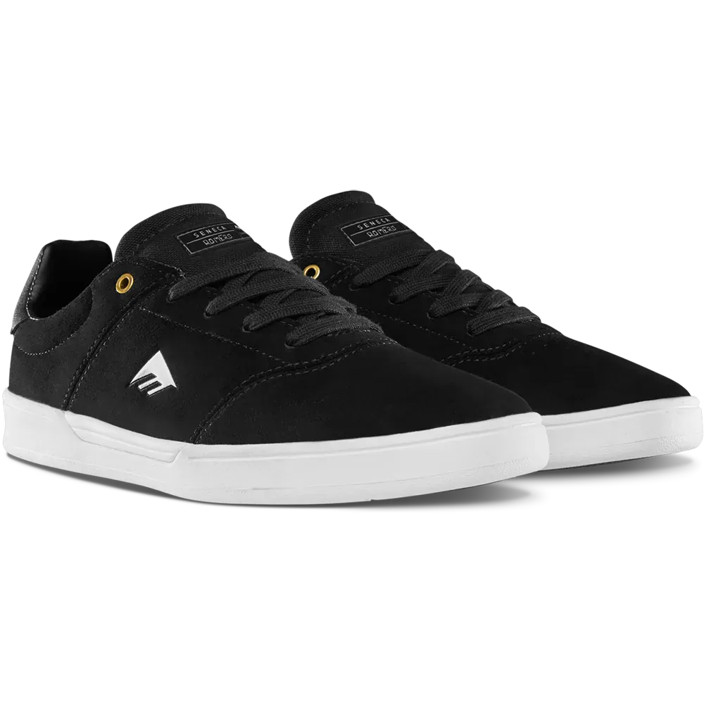 Seneca Skate Shoe – Black Suede | Leo Romero | Emerica CA Emerica Skate Durable Skateboarding Skater Shoes