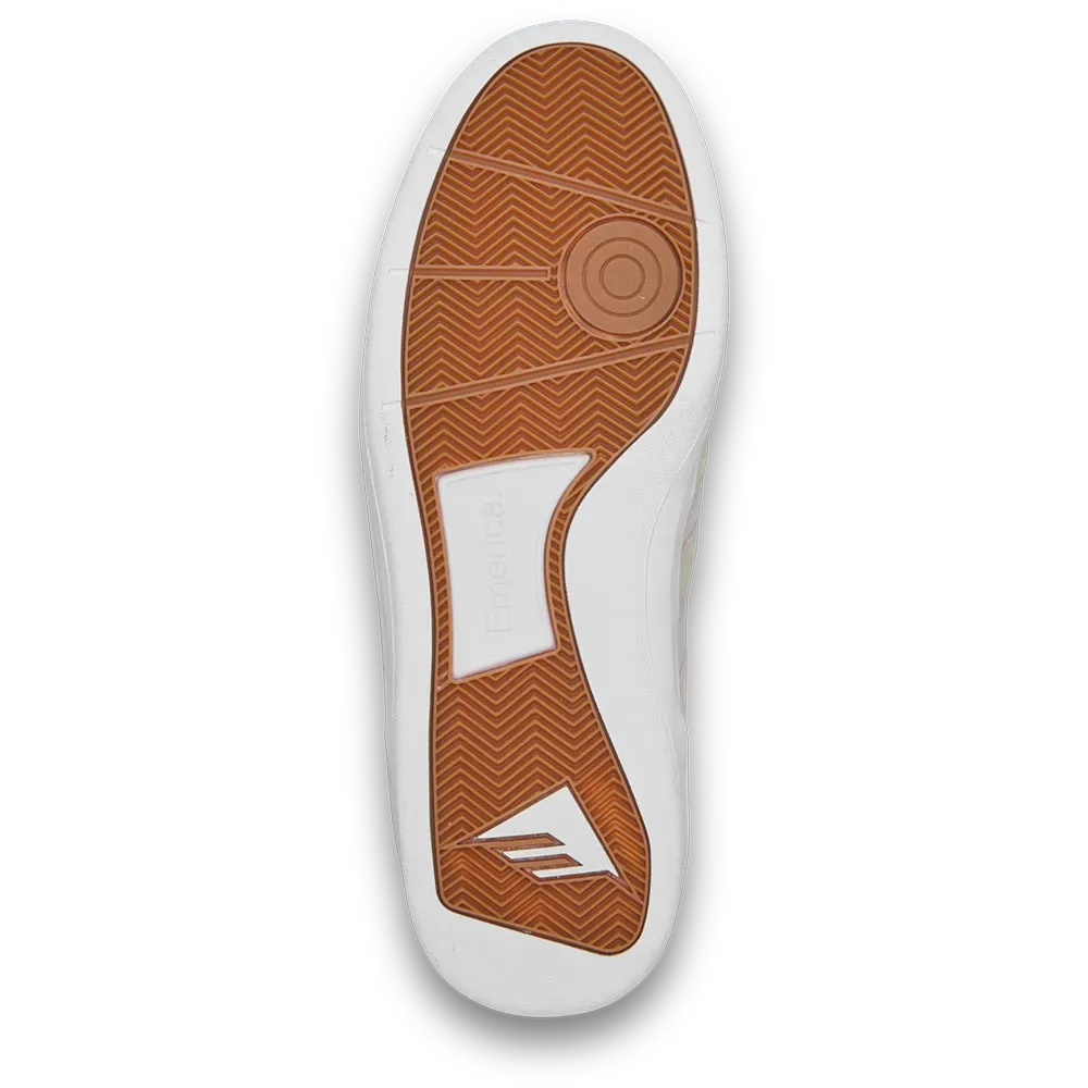 Seneca Skate Shoe - Cupsole Vulc Feel - Creme | Emerica CA Emerica Skate Durable Skateboarding Skater Shoes