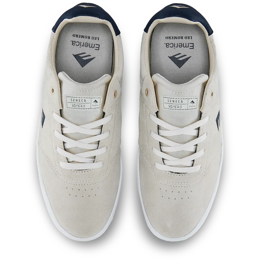 Seneca Skate Shoe - Cupsole Vulc Feel - Creme | Emerica CA Emerica Skate Durable Skateboarding Skater Shoes