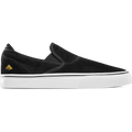 Wino G6 Slip-On - Black/White/Gold Skate Shoes | Emerica CA Low-Top Vulcanized Emerica BLACK/WHITE/GOLD / 5 Skate Durable Skateboarding Skater Shoes 6101000111.715.050.1ST 889262518658