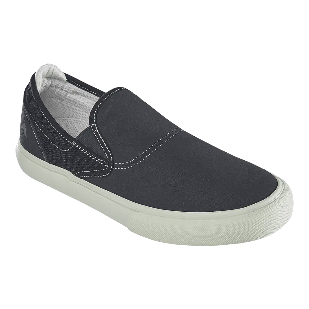 Wino G6 Slip-On Low -Top Sakte Shoe Black/Tan | Emerica Low-Top Shoe Emerica Skate Durable Skateboarding Skater Shoes